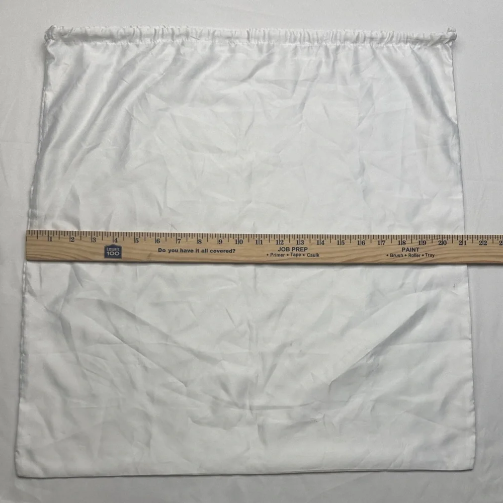 Michael Kors White Satin dust Bag drawstring travel and storage with FLAWS READ - Picture 6 of 6